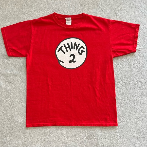 Thing 1 and Thing 2 Shirts Youth Large Shirts - Picture 3 of 14